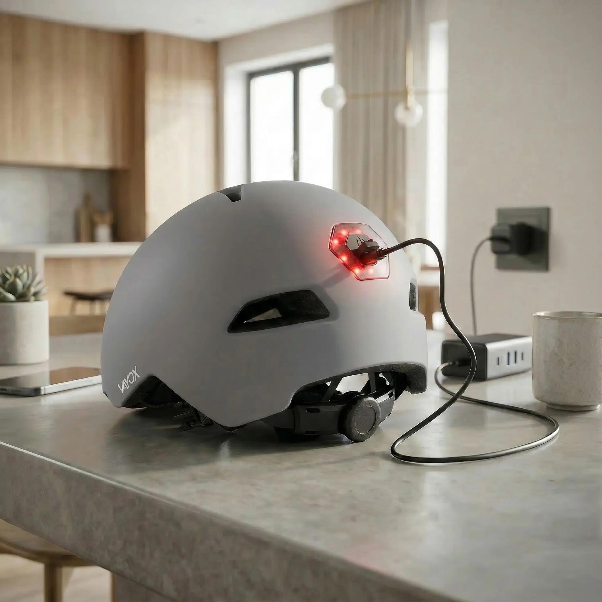 Casque Vayox Street VA0423 avec LED 55-58 cm 7/16