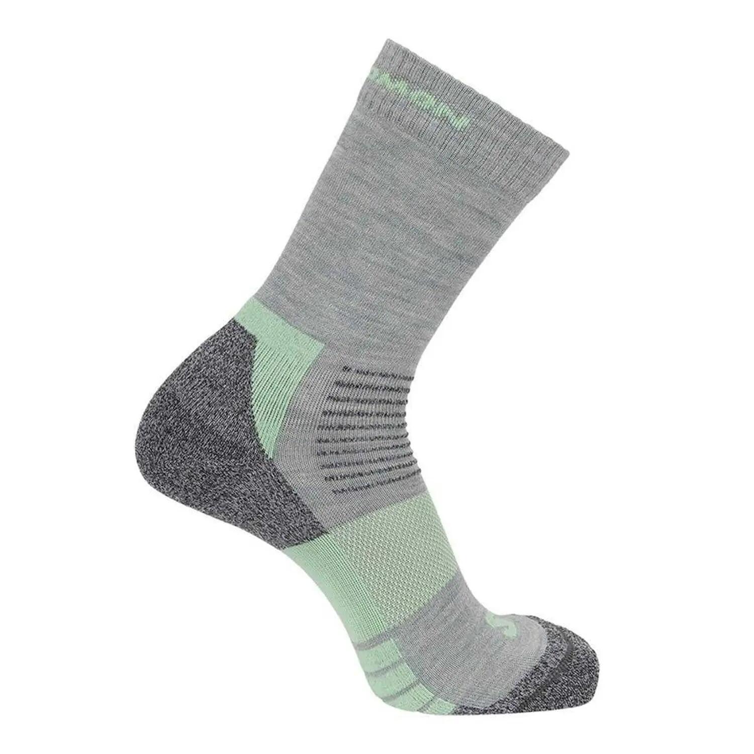 Lot De 2 Chaussettes Femme (Gris / Vert) 2/2