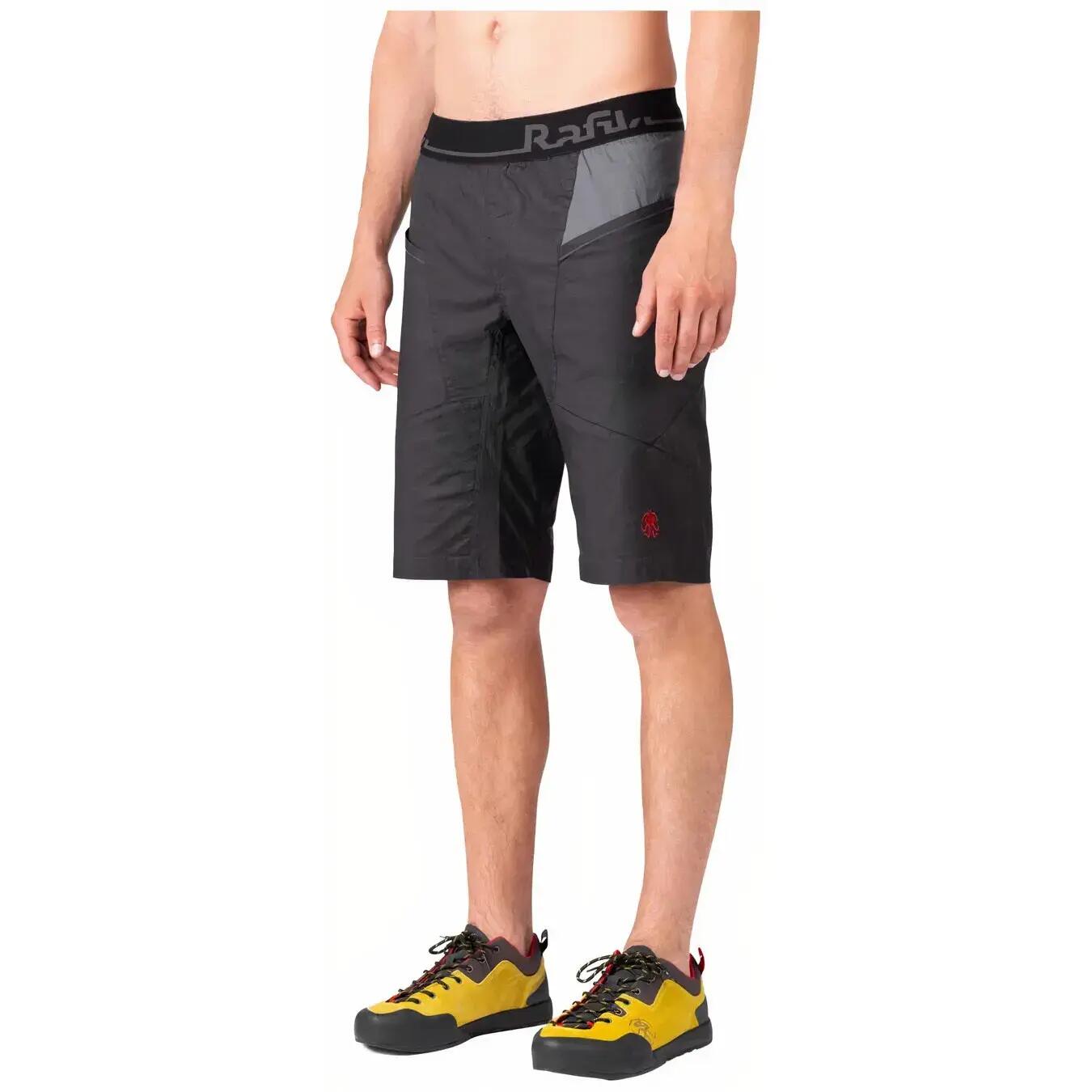 Pantaloncini da arrampicata in cotone da uomo RAFIKI nero 4/7