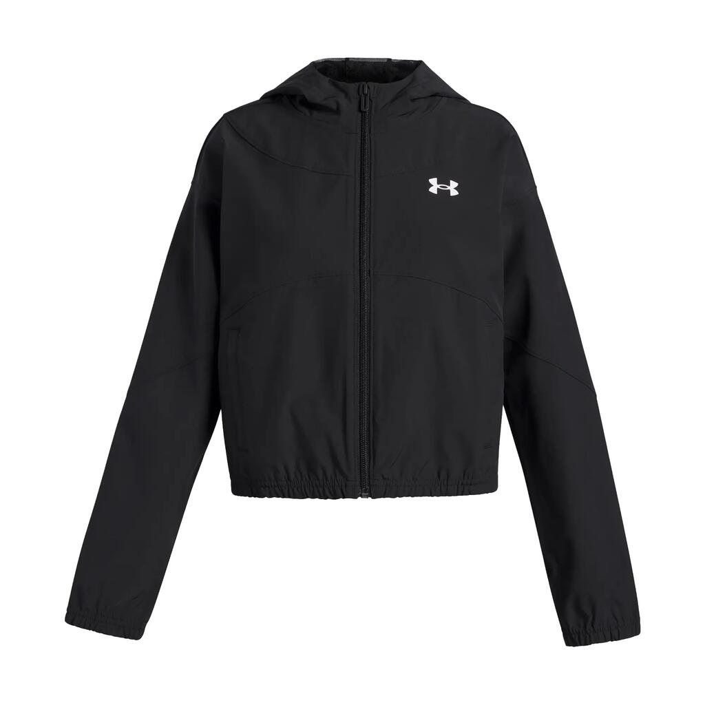 Girls Rival Woven Windbreaker (Black/White)