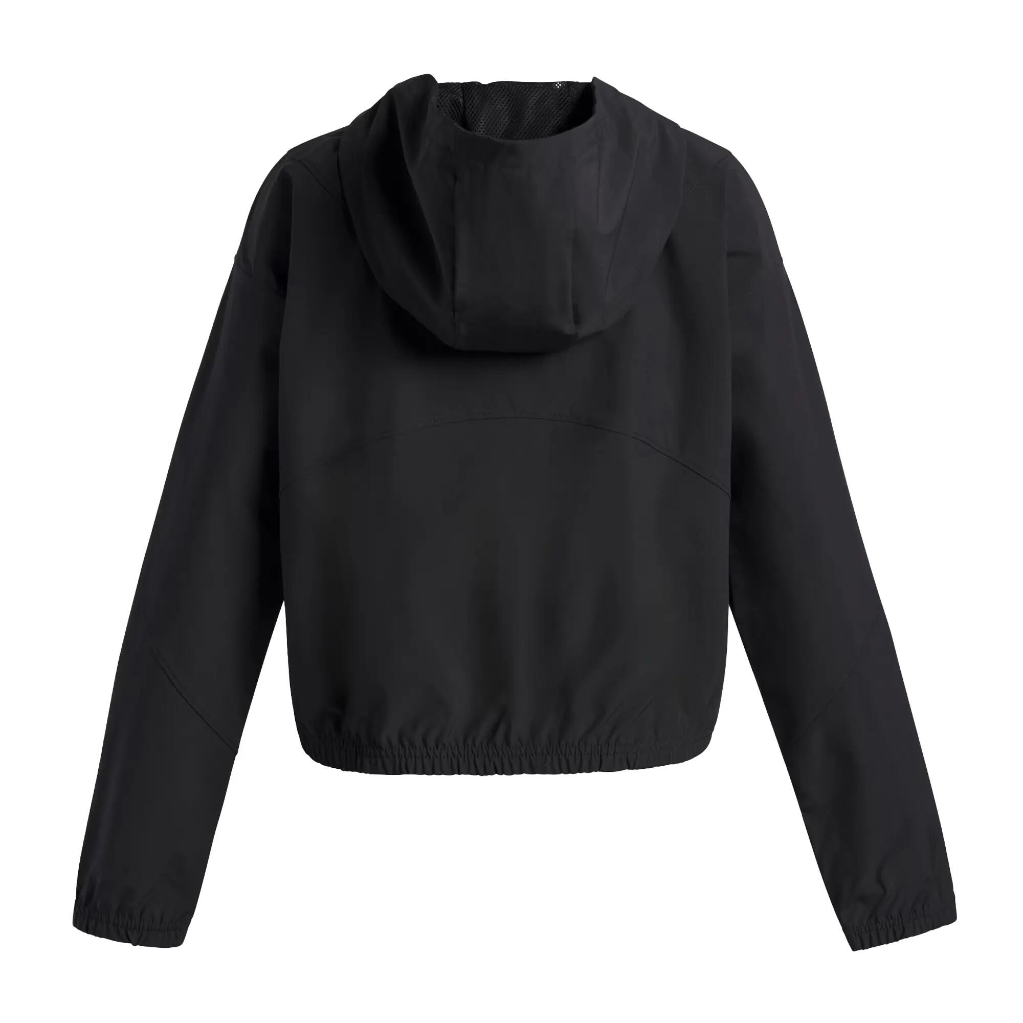 Giacca A Vento Tessuto Ragazze Under Armour Rival Nero Bianco 2/2