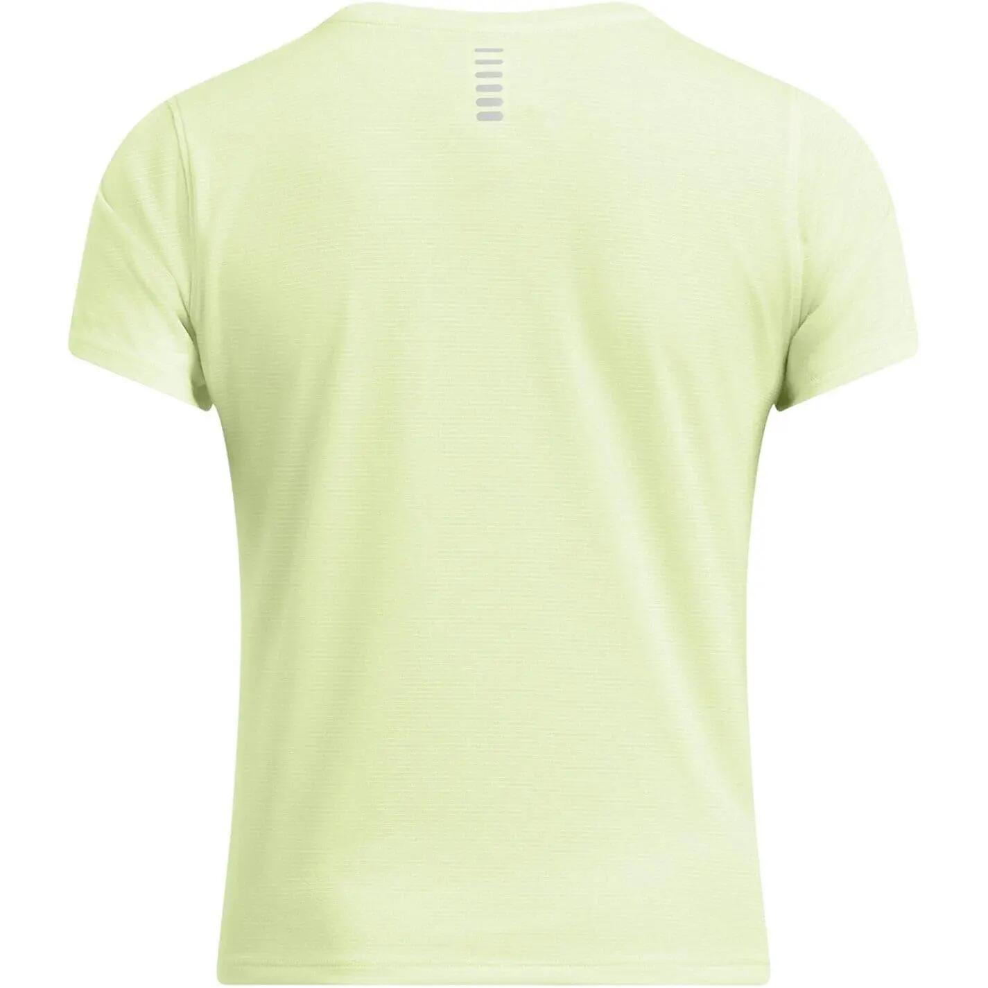 Maglia a maniche corte verde Under Armour Launch Run Donna 3/5