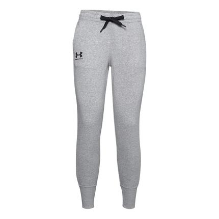 Długie Spodnie Dresowe Yoga Under Armour Rival Fleece Czarny