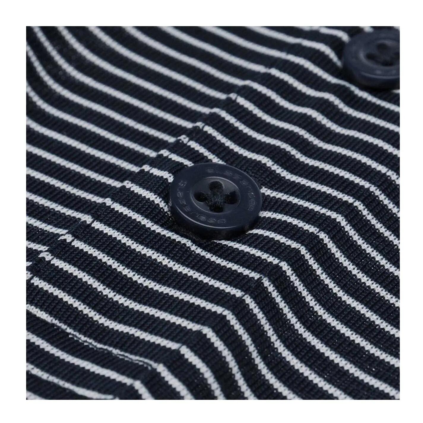 Maglietta Polo Golf Micro Strisce Uomo Slazenger Blu Navy 5/5