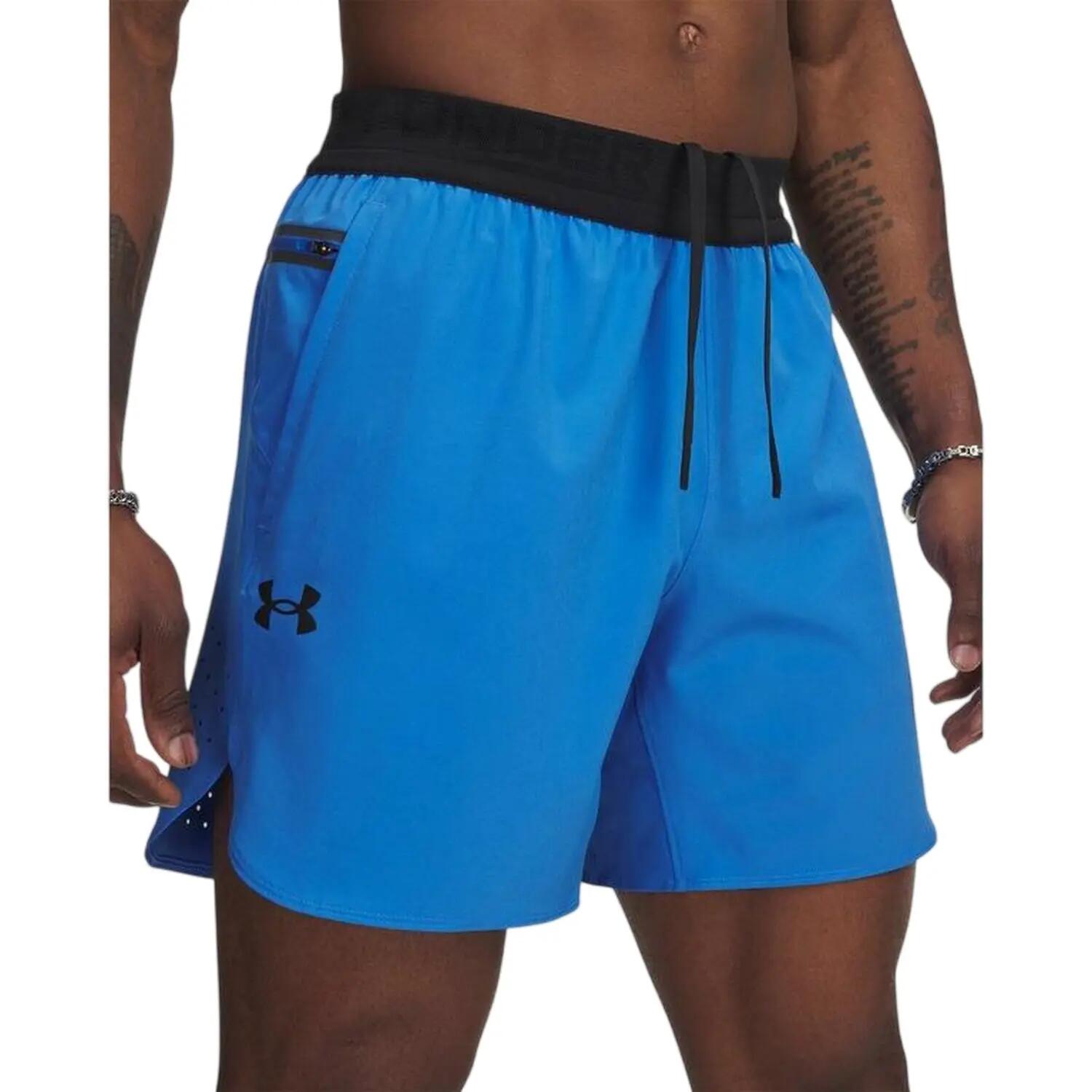 "6 Vanish Elite" Laufshorts für Herren Atlantik 3/4