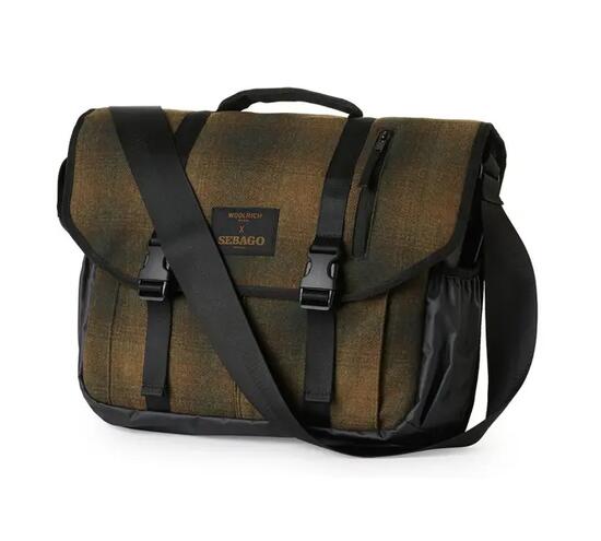 sebago Woolrich Messenger Bag LE sac bandoulière GREEN