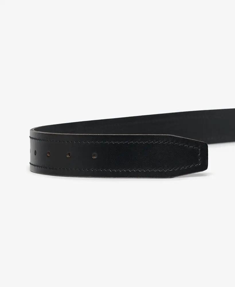 superdry Cintura Vintage in Pelle Buffalo con Logo - Nero 3/5