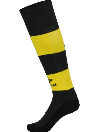 hummel skarpety piłkarskie hmlESSENTIAL w paski czarny/żółty – BLACK/BLAZING
