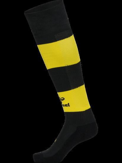 hummel skarpety piłkarskie hmlESSENTIAL w paski czarny/żółty – BLACK/BLAZING