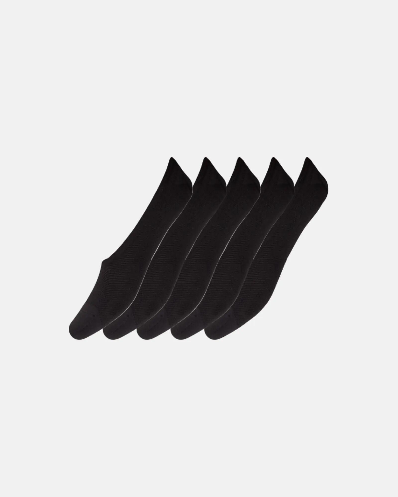 decoy footies quick dry 5er-Pack — unsichtbare Socken mit Stretch – BLACK (1100) 2/5