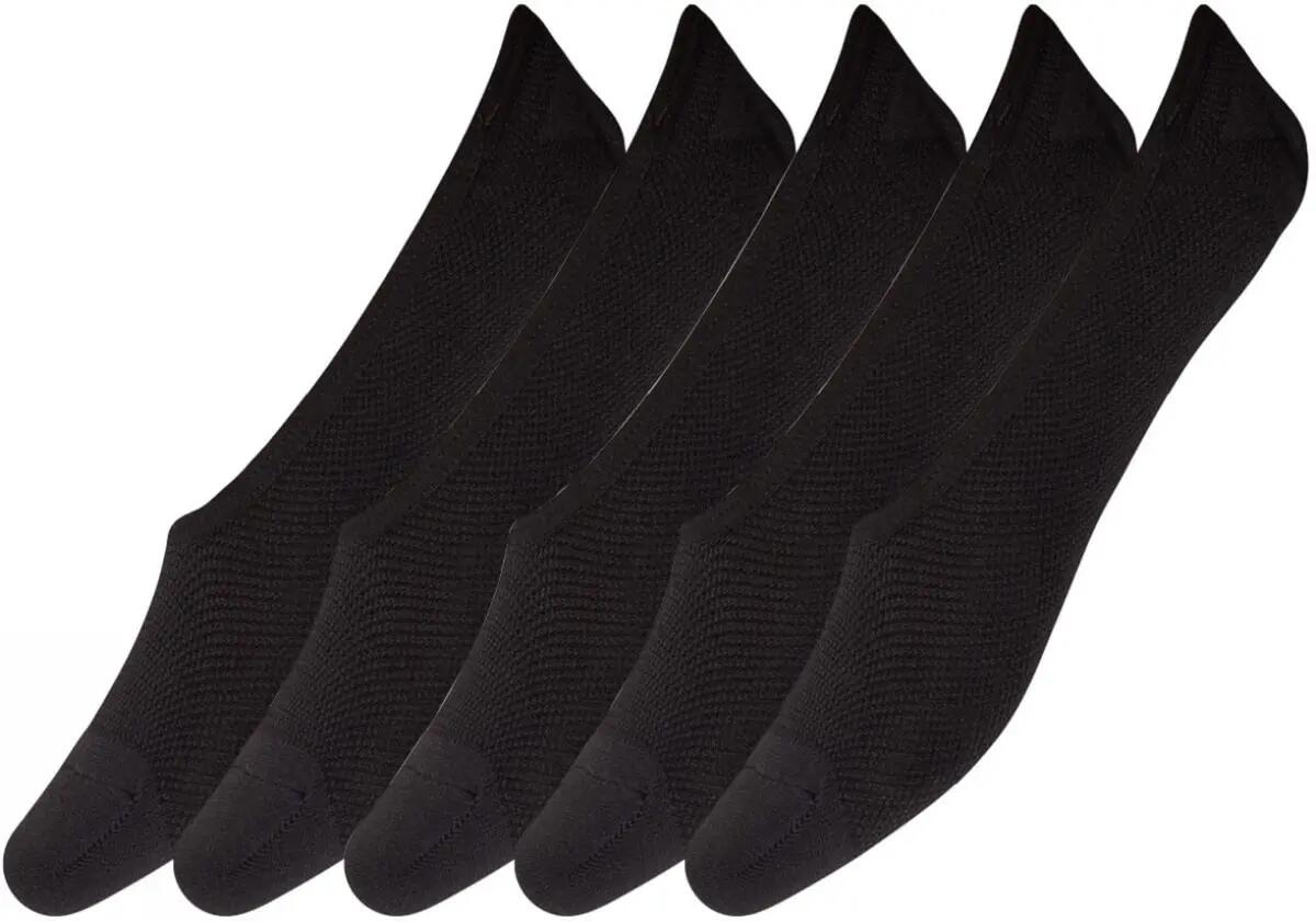 decoy footies quick dry 5er-Pack — unsichtbare Socken mit Stretch – BLACK (1100) 4/5