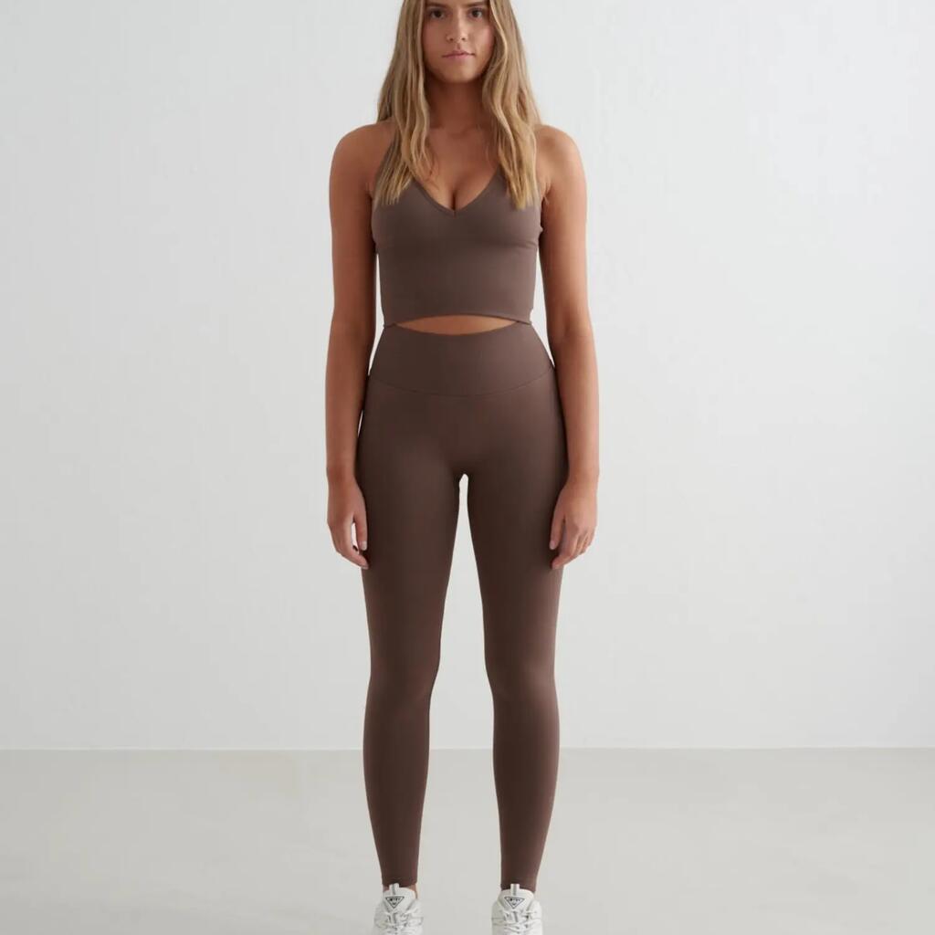 Women's Tights Invisible Scrunch High-Waisted Tall Shape Seamless Macchiato