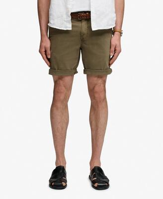 Superdry utility chino shorts - straight fit, katoen met elastaan