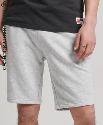Superdry jersey shorts vintage logo van biologisch katoen
