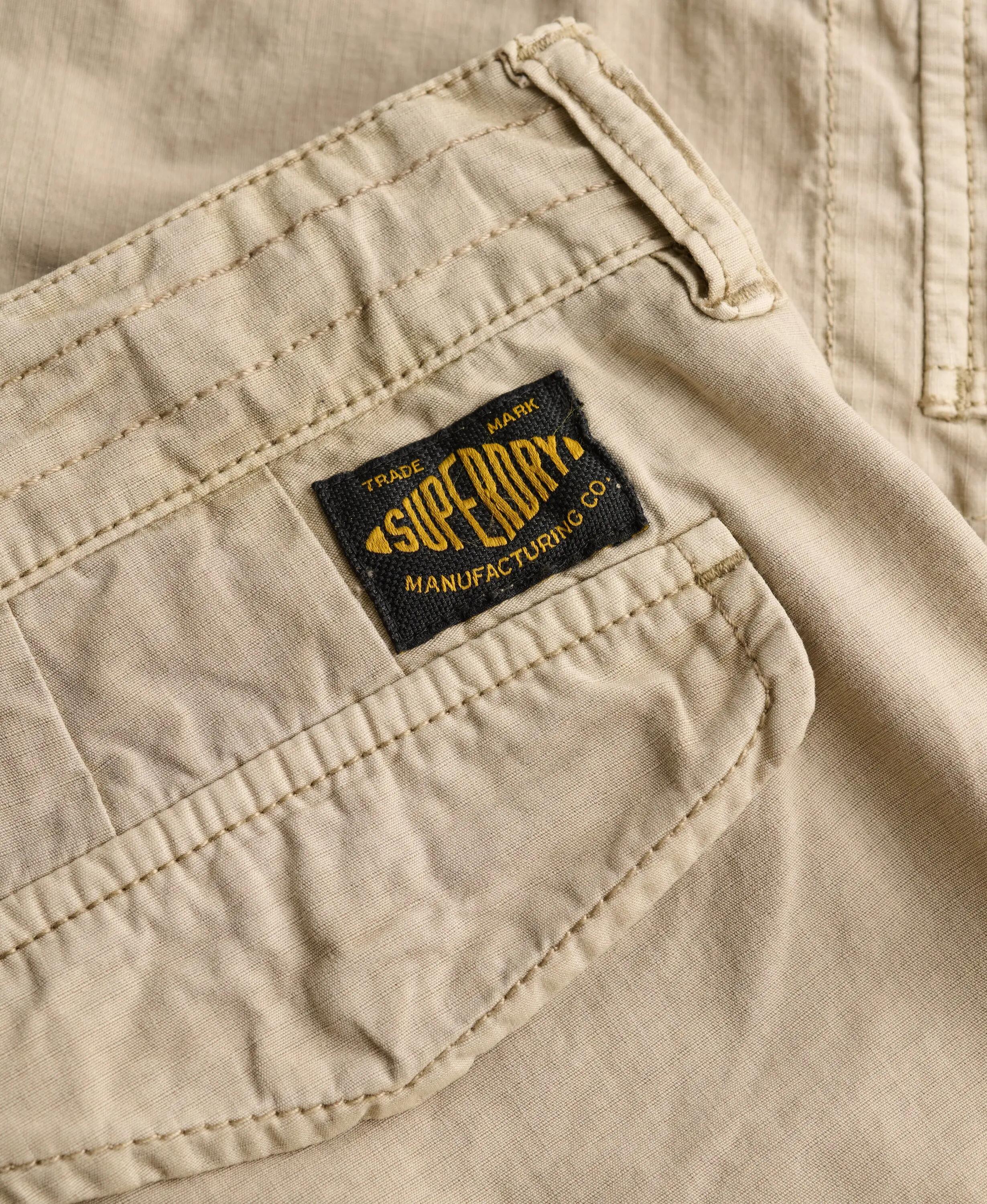 superdry Ripstop Light Cargo Shorts — 100% cotone Beige chiaro 7/7