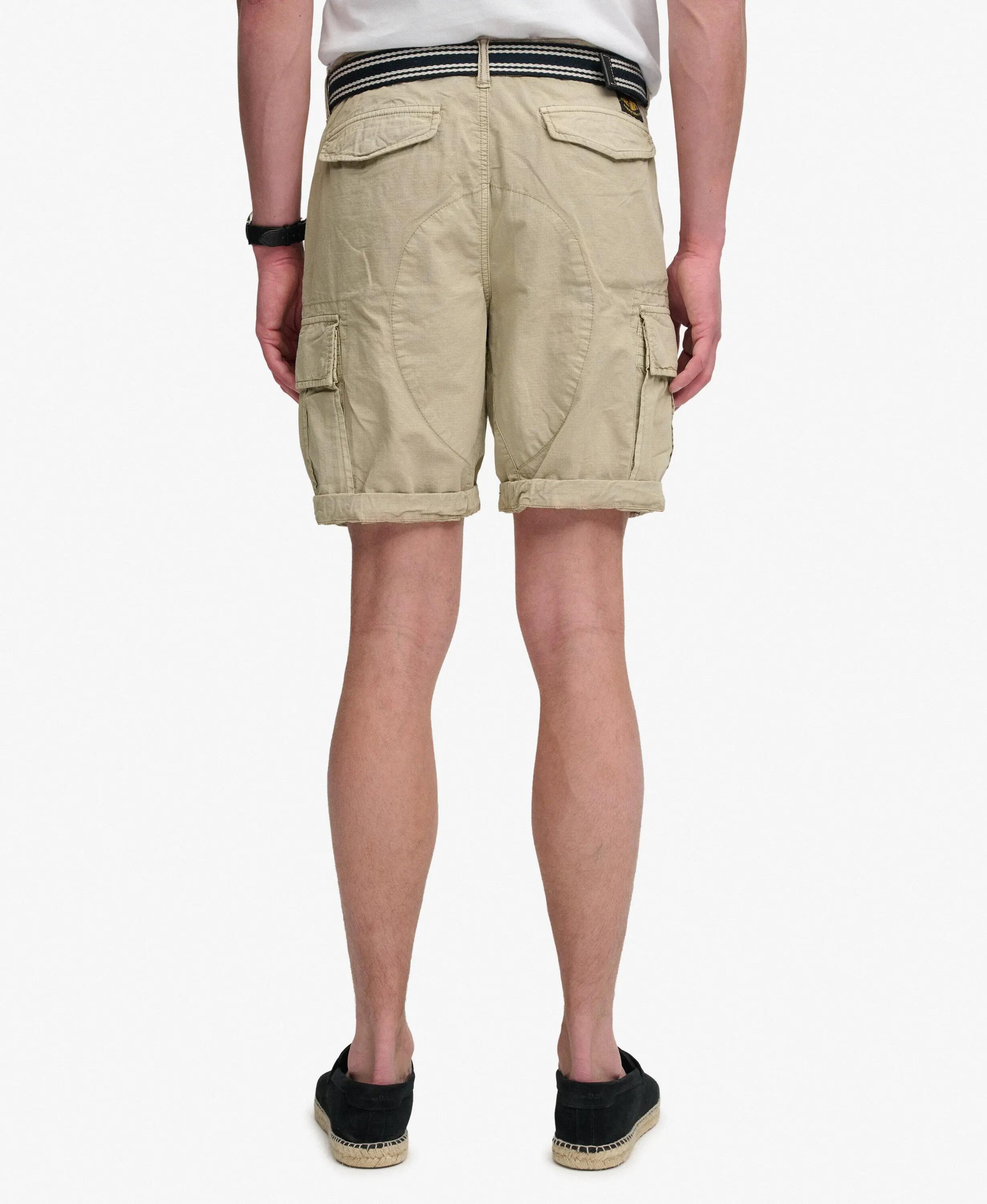 superdry Ripstop Light Cargo Shorts — 100% cotone Beige chiaro 5/7