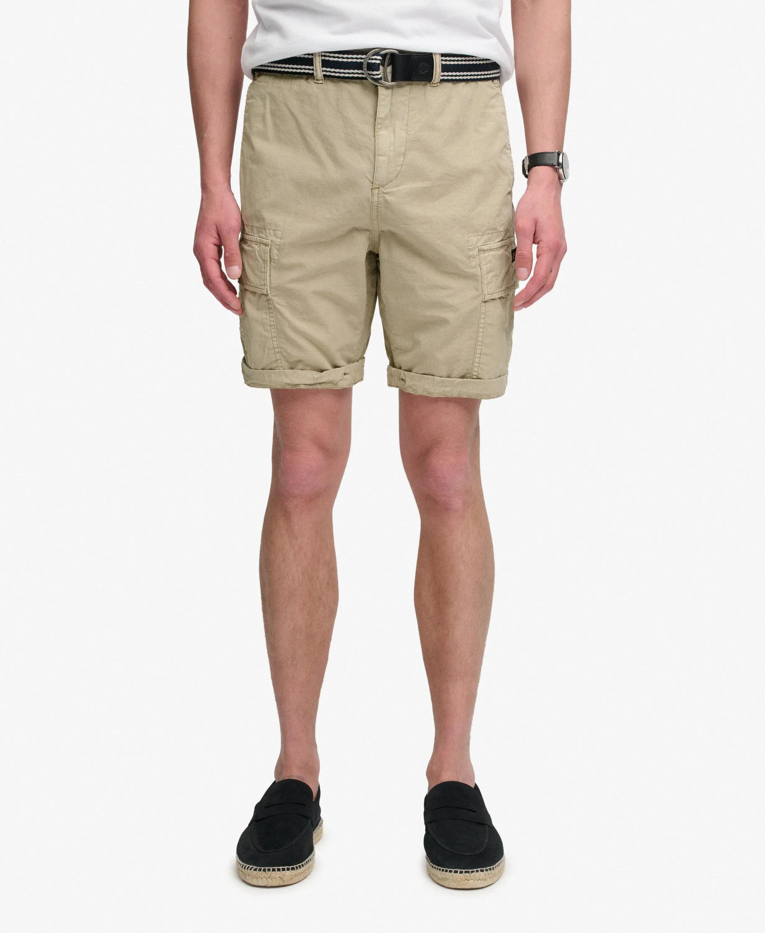 superdry Ripstop Light Cargo Shorts — 100% cotone Beige chiaro 4/7
