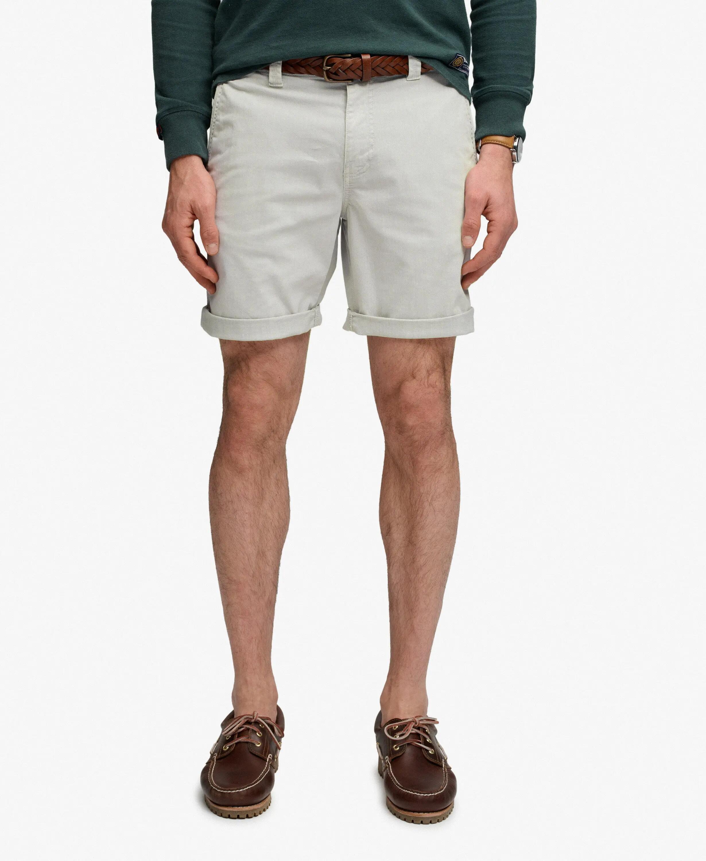 superdry Utility Chino Shorts – Straight Fit, algodón elástico 3/6