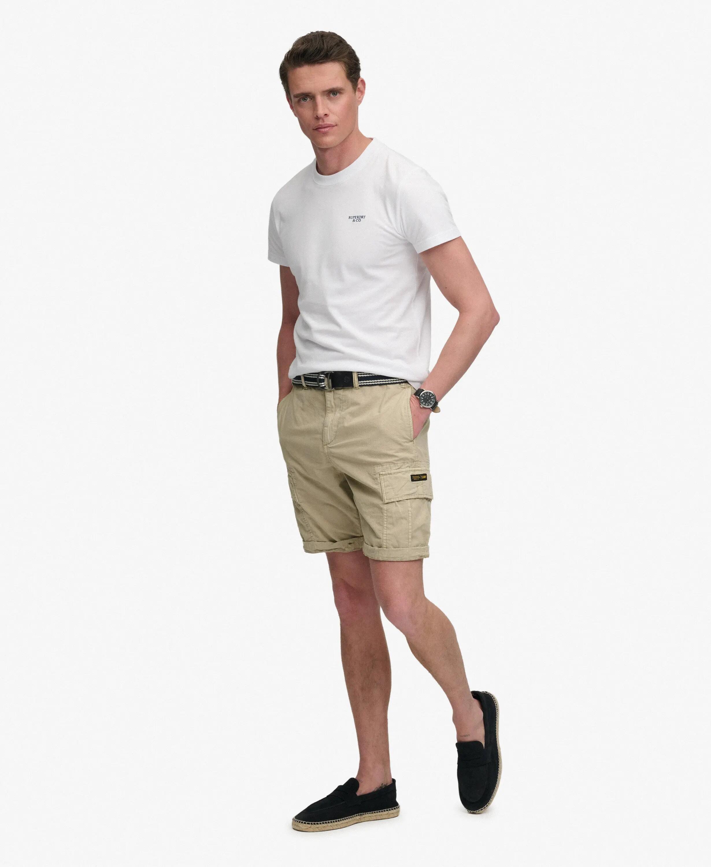 superdry Ripstop Light Cargo Shorts — 100% cotone Beige chiaro 3/7