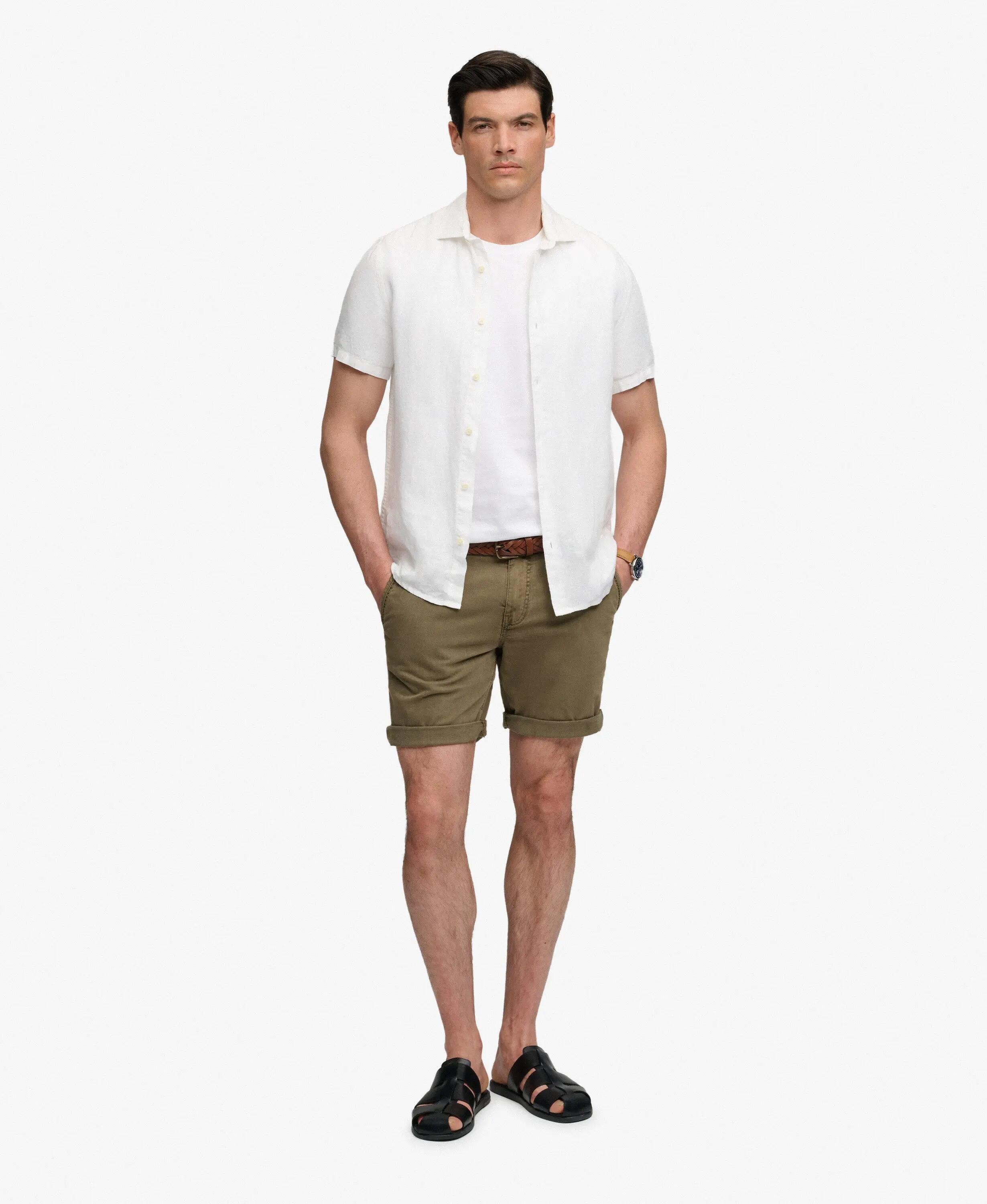 superdry Utility Chino Shorts - Straight Fit, Chive Green 2/7