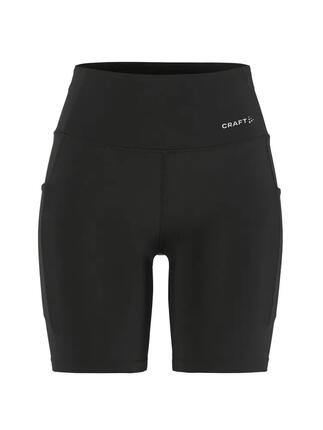 craft Essence Short Tights 3 W - Collant court noir, ceinture large