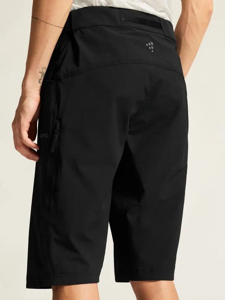 craft Everyday XT Shorts M – calções MTB pretos, tecido elástico e ventilado 6/7