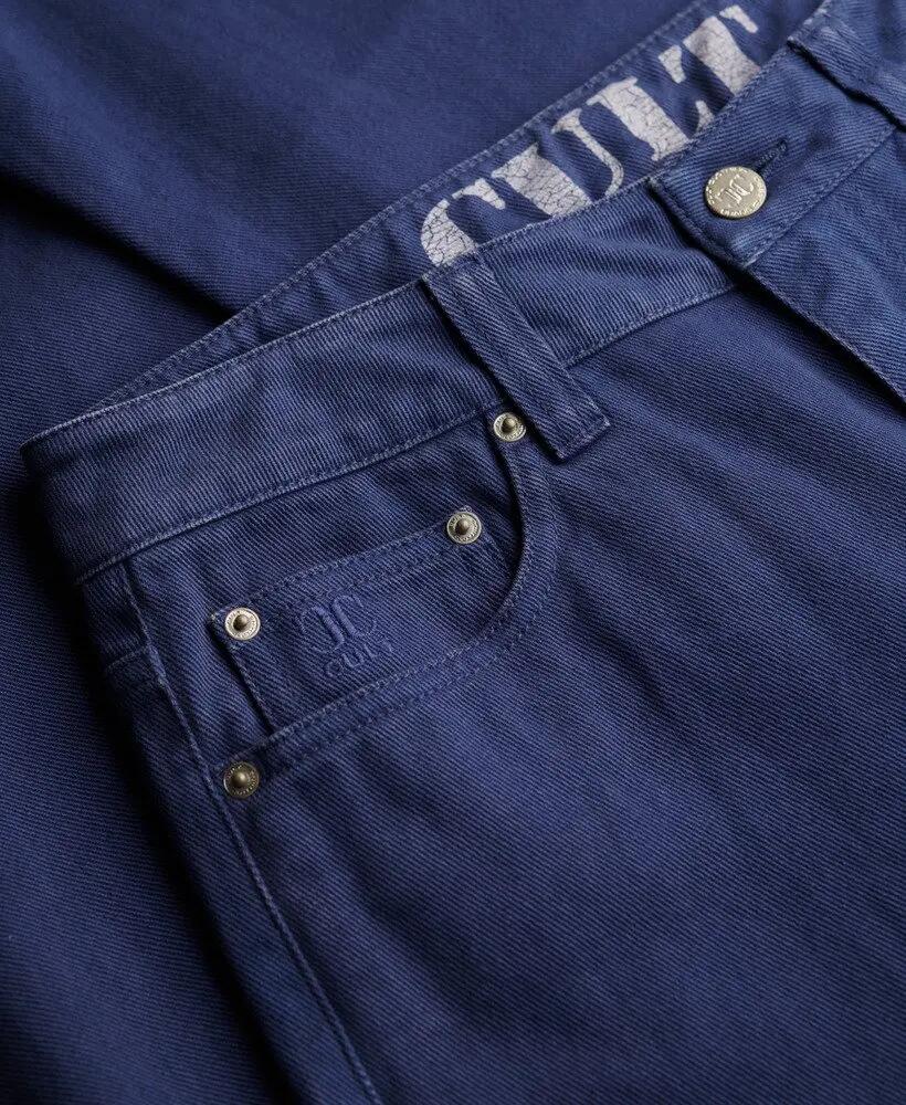 superdry Mid Rise Baggy Pants – corte largo e amplo, 100% algodão 7/7