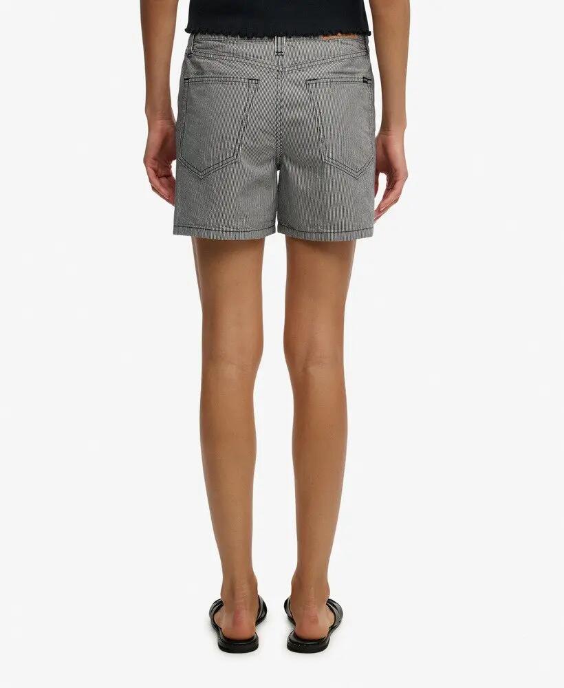 superdry Mid Rise Stripe Shorts - riscas Deep Navy 5/7