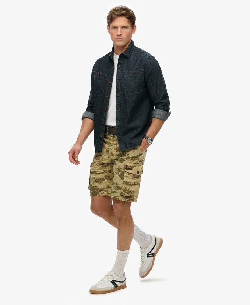 superdry Parachute Light Shorts em ripstop de algodão – visual militar 4/7