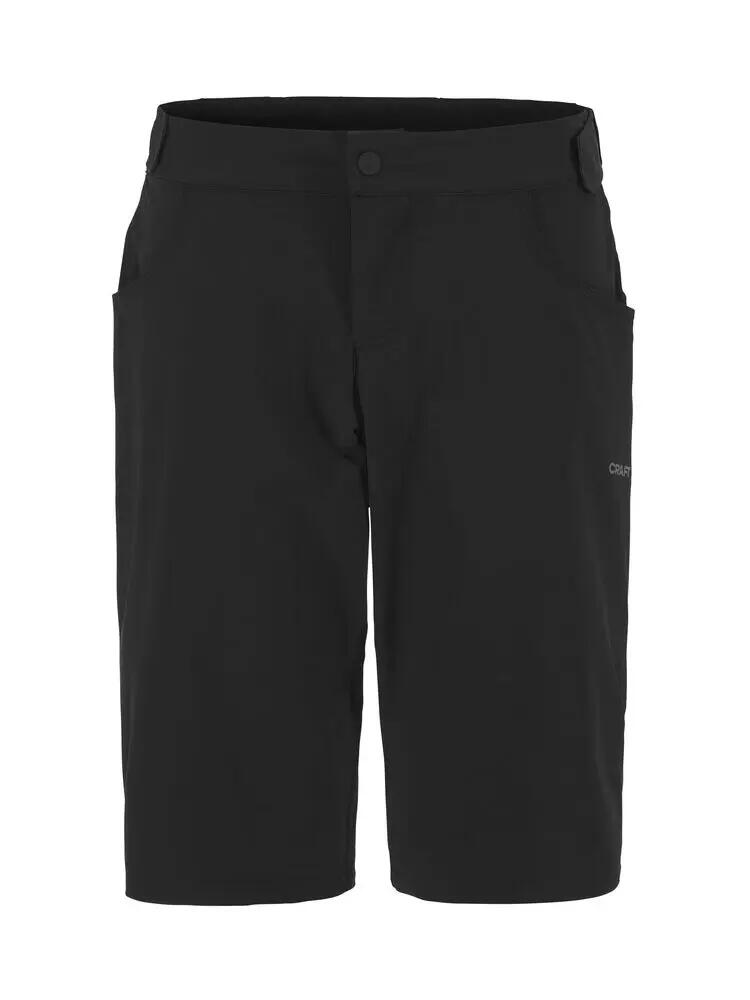 craft Everyday XT Shorts M – calções MTB pretos, tecido elástico e ventilado 2/7