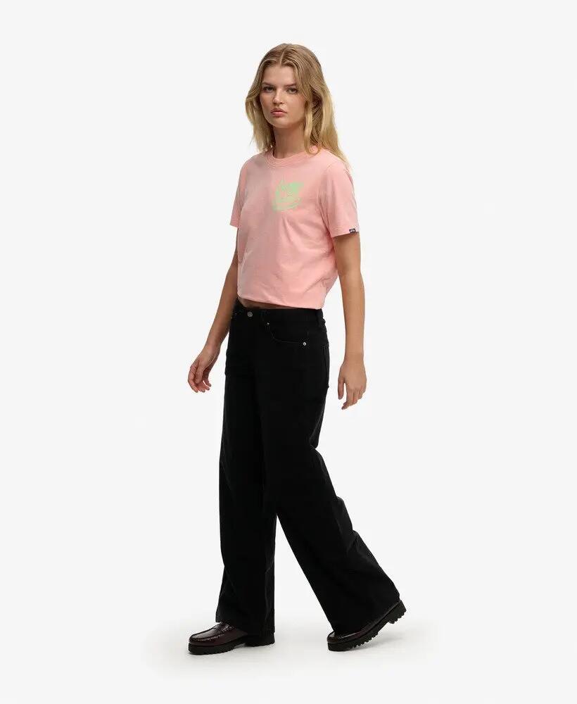 superdry Pantalon Mid Waist Baggy Mini en velours côtelé – taille mi-haute 5/6