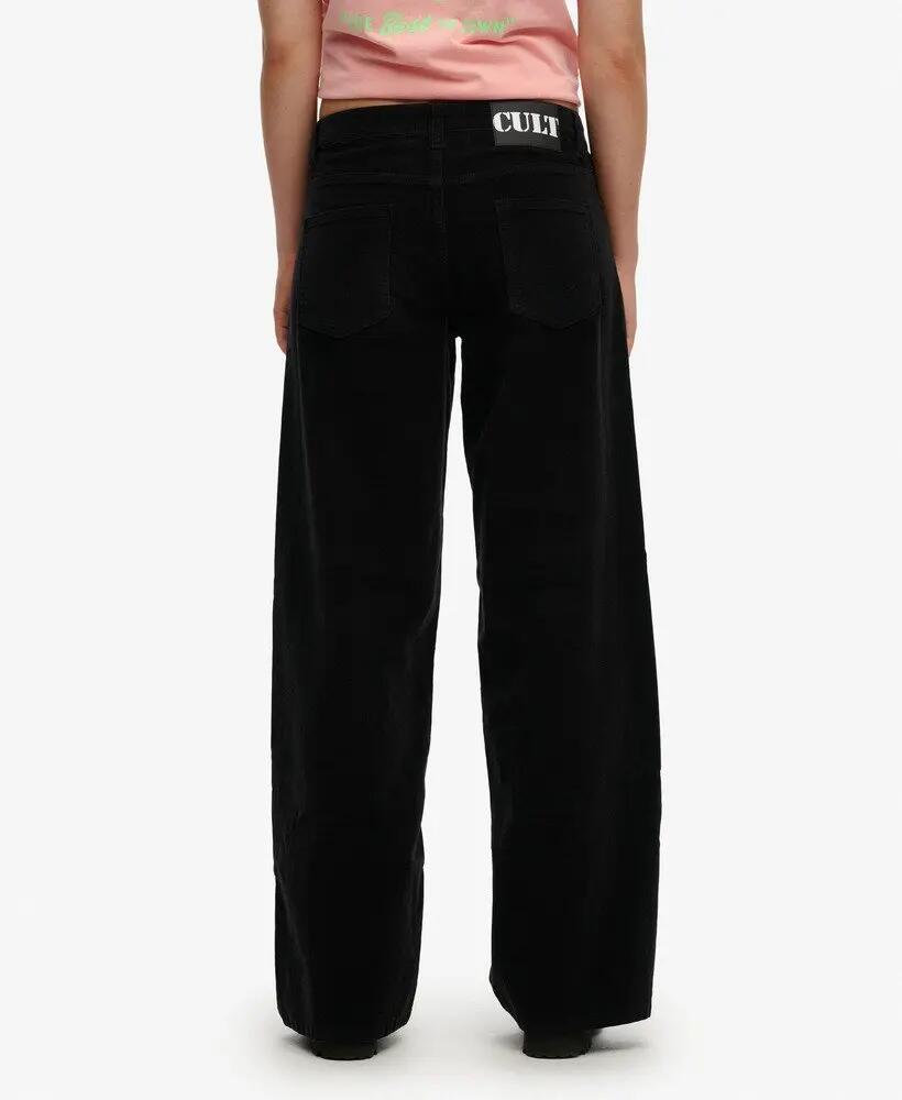 superdry Pantalon Mid Waist Baggy Mini en velours côtelé – taille mi-haute 4/6