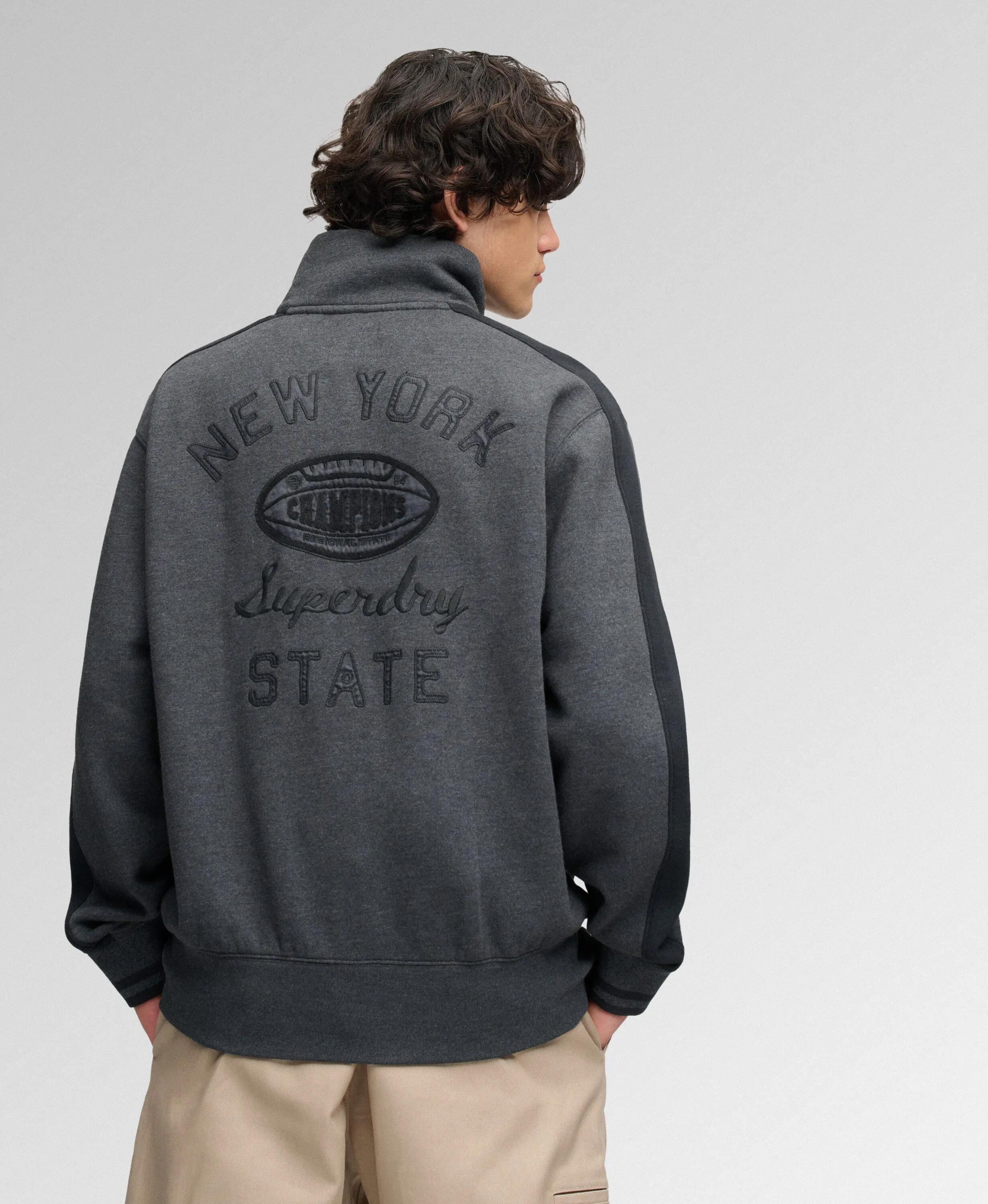 superdry Satin Applique Track Top — aplicação bordada nas costas 5/7