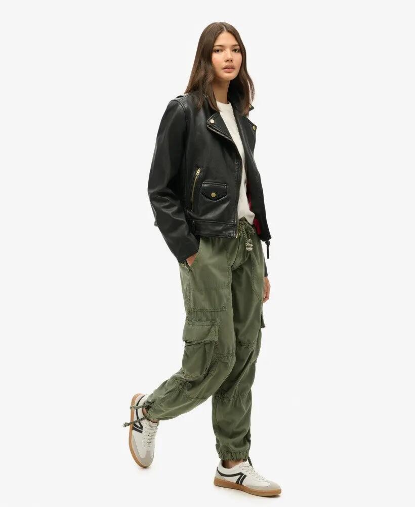 superdry Pantalón cargo ligero Beach mujer – algodón/viscosa 4/7