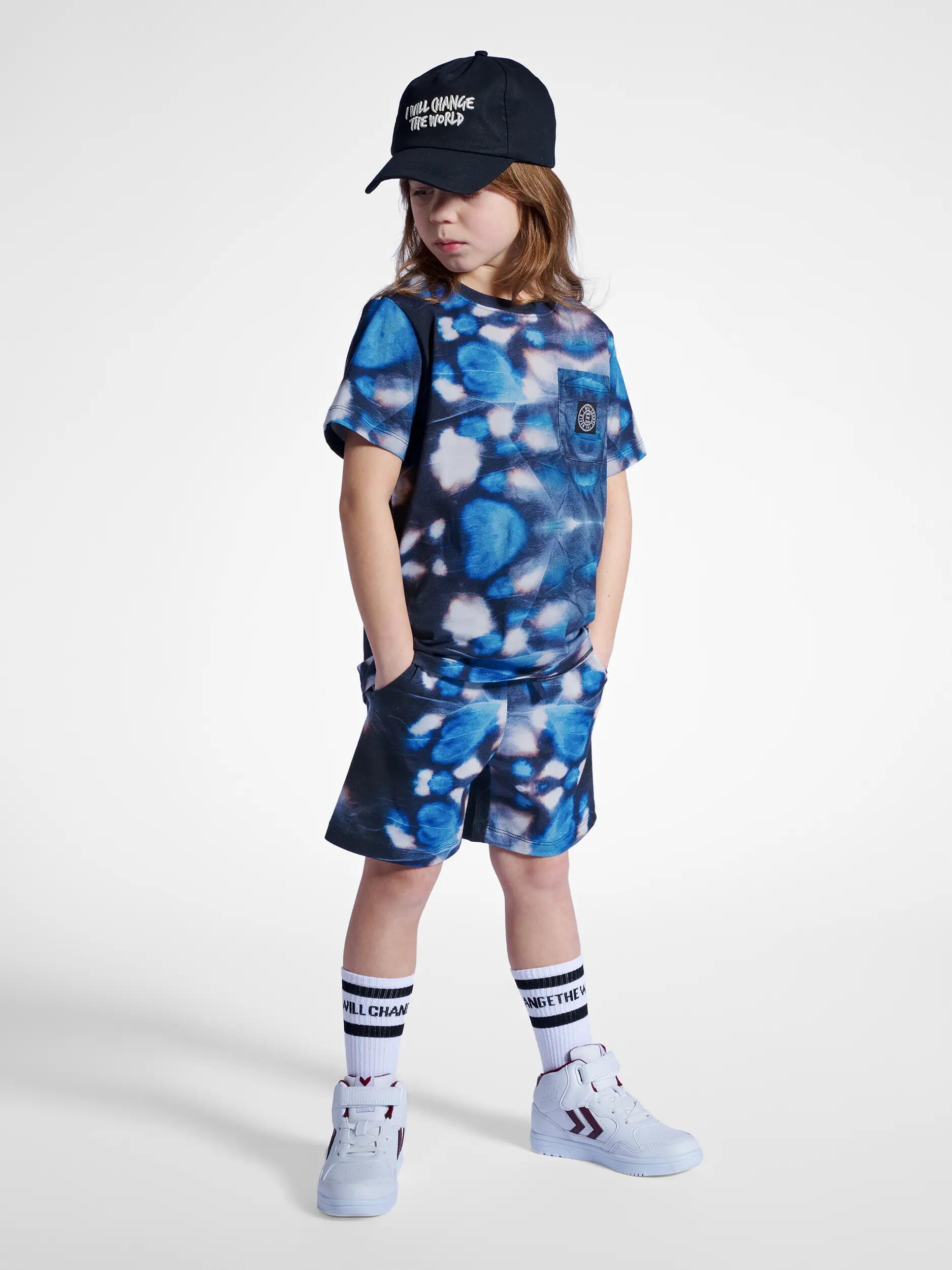 hummel stmMAJOR Shorts bambino unisex in cotone 100%, nero 3/5
