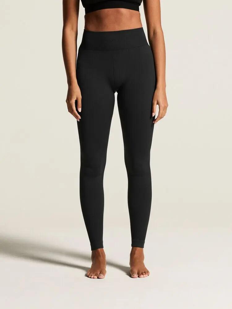 craft Warm Comfort Pant W – Pantaloni termici neri, vestibilità aderente 3/7