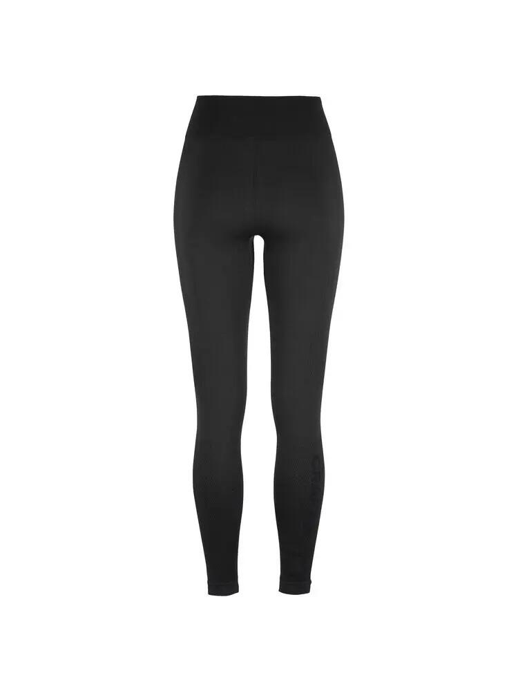 craft Warm Comfort Pant W – Pantaloni termici neri, vestibilità aderente 2/7