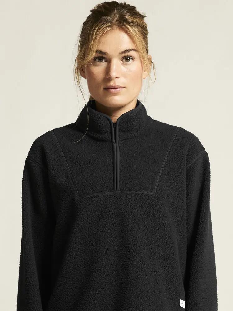craft Join Pile Fleece HZ W – Polar preto em poliéster reciclado, corte relaxed 4/7