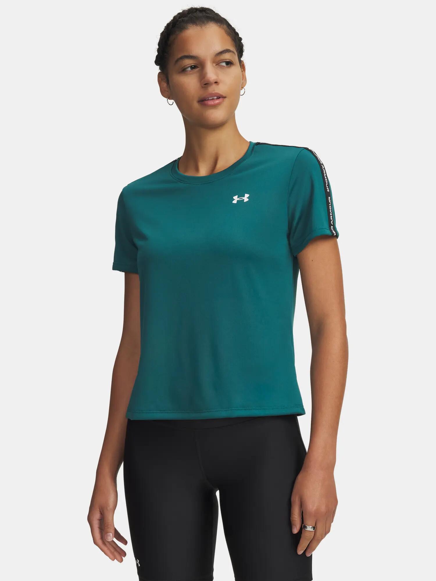 Koszulka treningowa damska Under Armour Tech Wordmark Tape 1/3