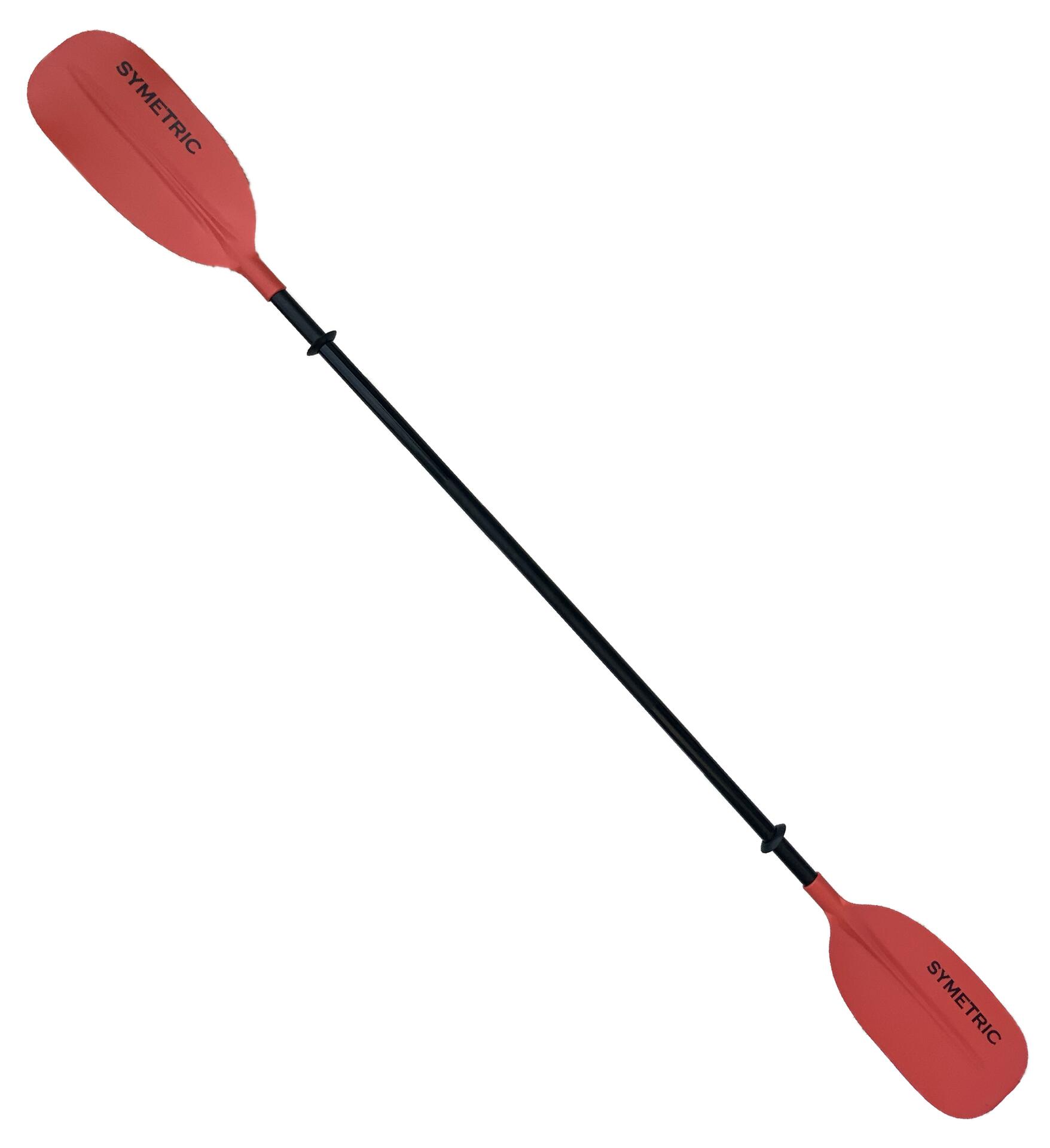 WIOSŁO KAJAKOWE DO PŁWANIA NA SPŁYW SCORPIO KAYAK SYMETRIC CZERWONE PROSTE 3/3