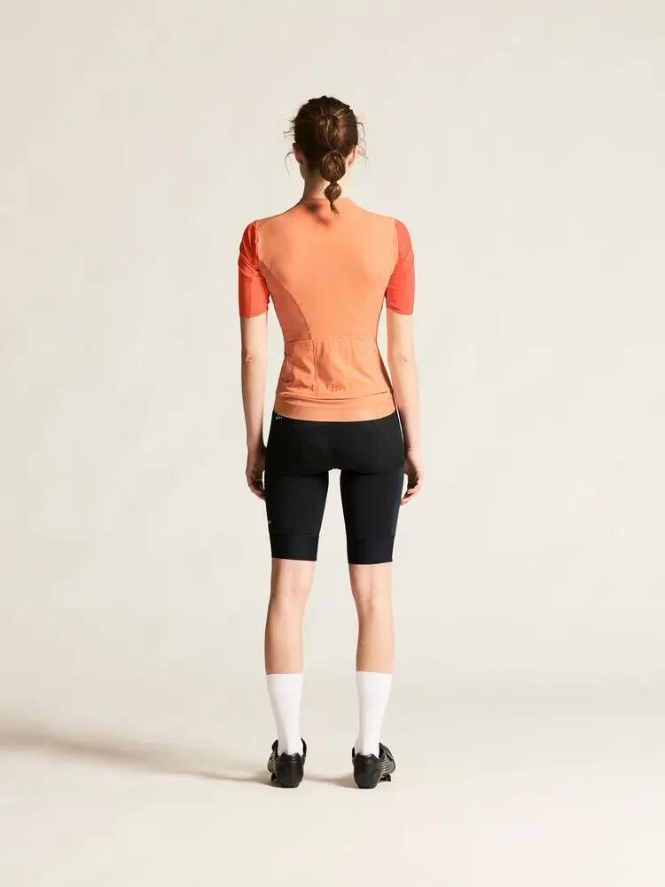craft Endur Training Jersey W - Camisola de ciclismo elástica Apricot/Pink 4/7