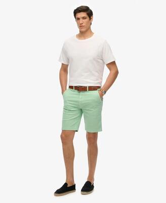 Superdry vintage international chino shorts slim – washed green