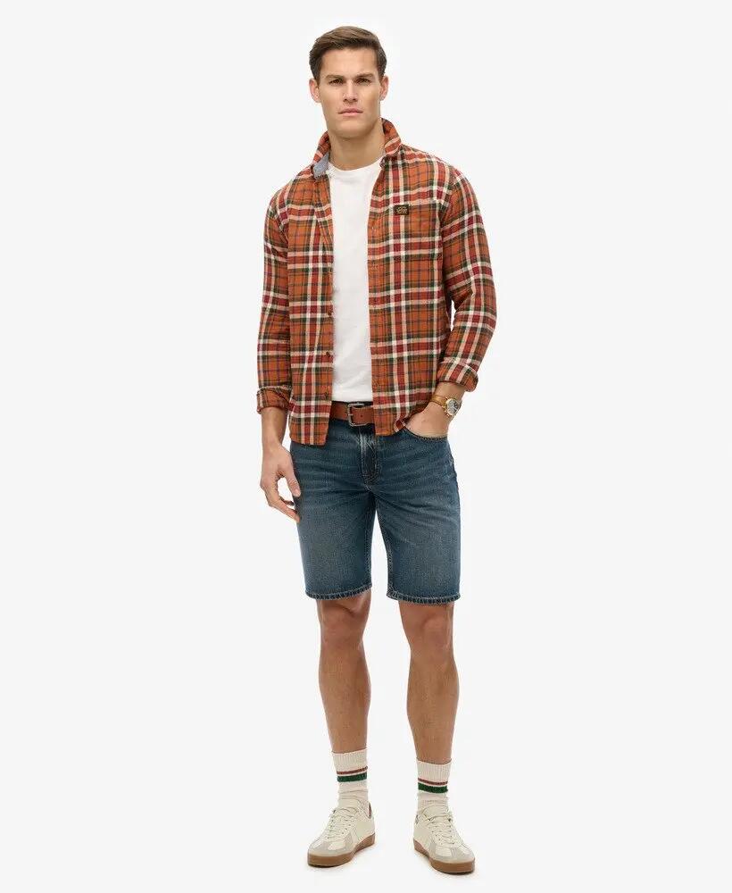 superdry Vintage Straight Shorts em Viper Vintage Indigo 4/7