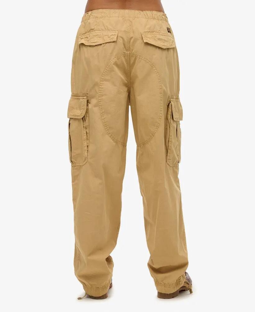 superdry Baggy Parachute Pant feminino — 100% algodão, corte amplo 3/5