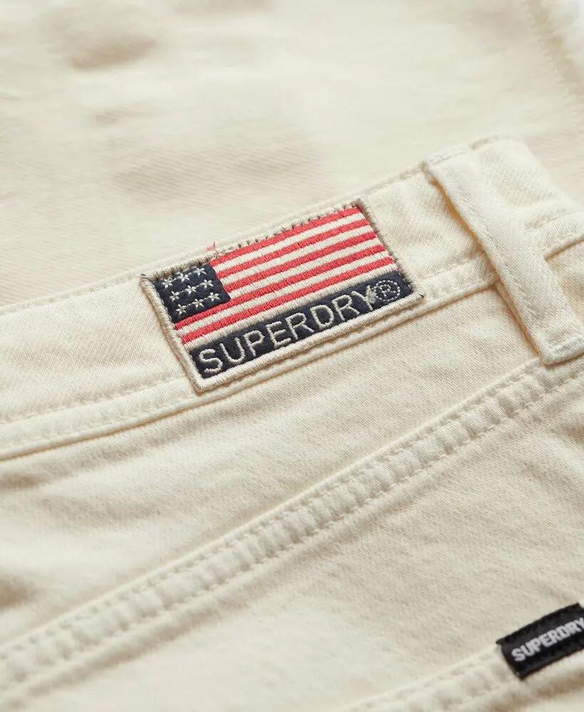 superdry Short Mid Rise Denim em algodão biológico 6/7