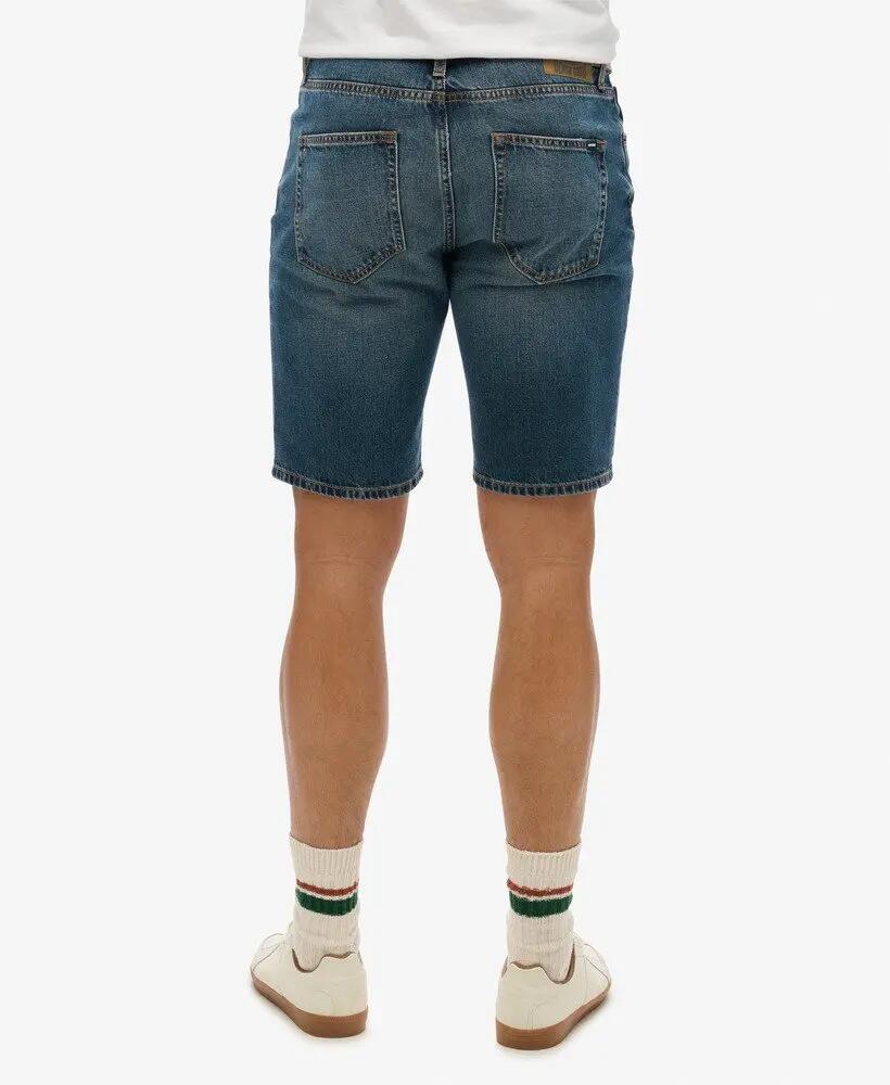superdry Vintage Straight Shorts em Viper Vintage Indigo 3/7