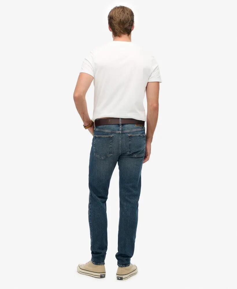 superdry Jeansy Slim Vintage z Bawełny Organicznej – Storm Blue 4/6
