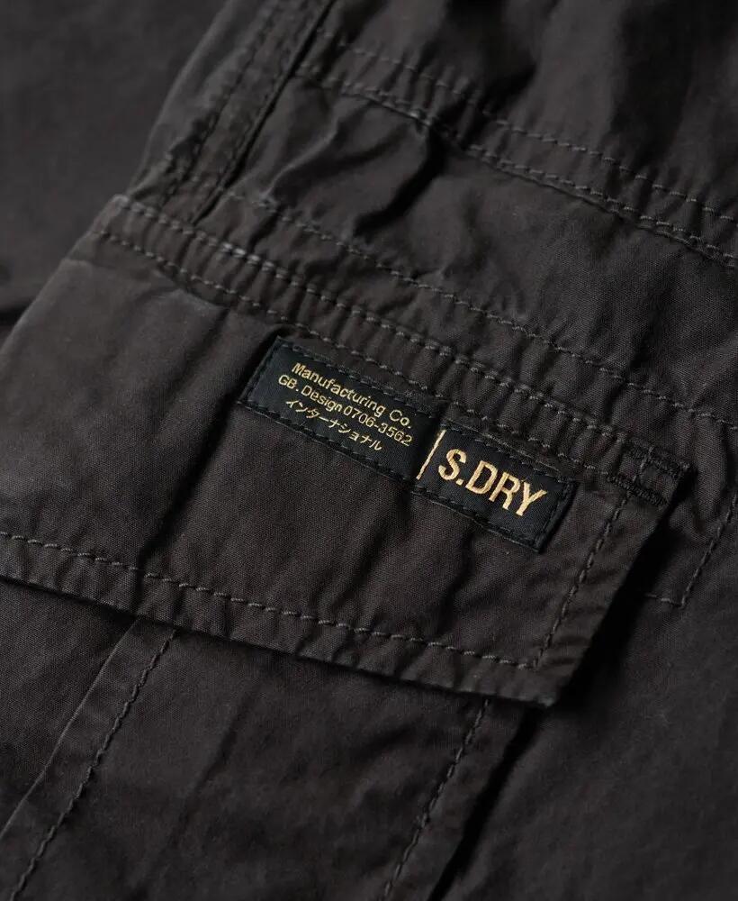 superdry Pantalon cargo taille basse jambe large — Washed Black 4/5