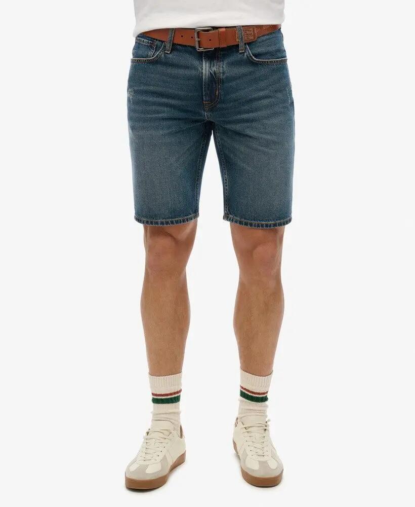 superdry Vintage Straight Shorts em Viper Vintage Indigo 2/7