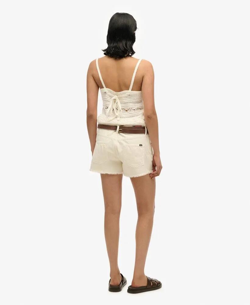 superdry Short Mid Rise Denim em algodão biológico 4/7
